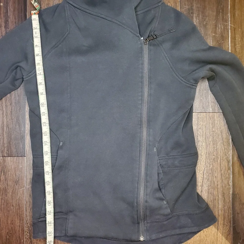 Nike Tech Fleece Hoodie Sweatshirt Womens XS Black Asymmetrical Zip Performance